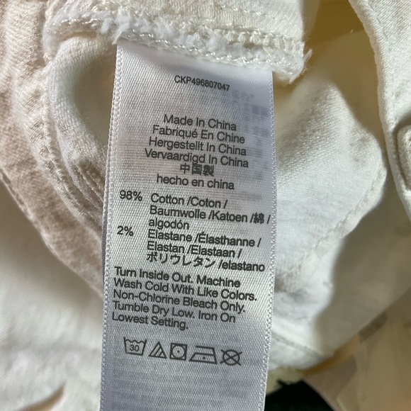 Madewell Flea Market Flare Jeans Pure White Mid Rise Size 25 NWT - Picture 13 of 13